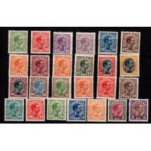 Christian X blandet samling. Ustemplet.